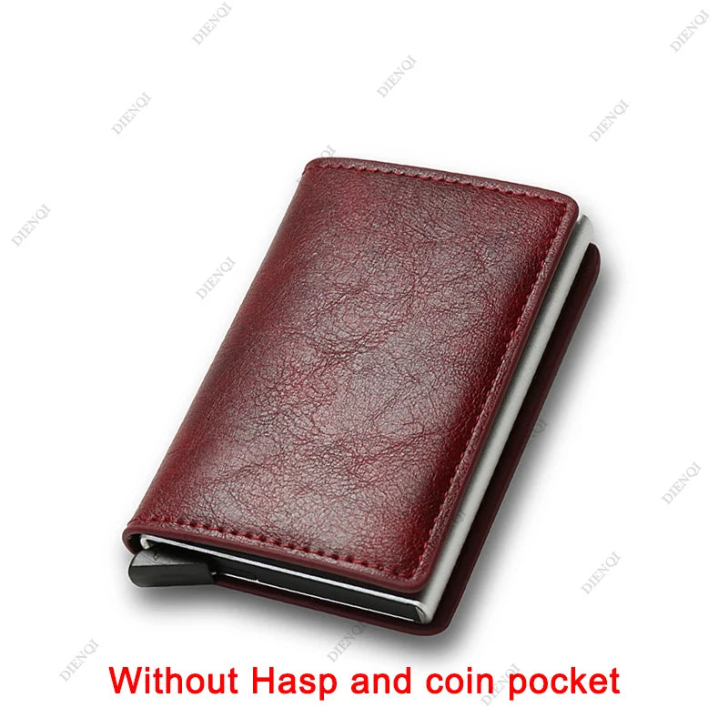 Anti Thief Rfid Credit Card Holder Smart Minimalist Wallet Pocket Men Women Slim Cardholder Bank Cash Creditcard Case Bag Purse